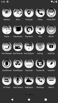 White O Icon Pack Free android App screenshot 4